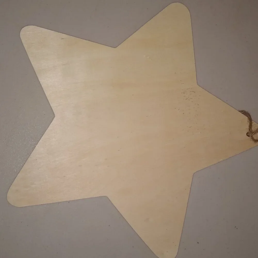 Wooden Craft star shapes 10